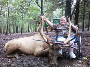 Handicapped Hunt in Wheelchair at High Adventure Ranch