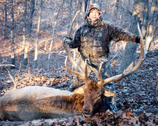 Chasse au wapiti trophée