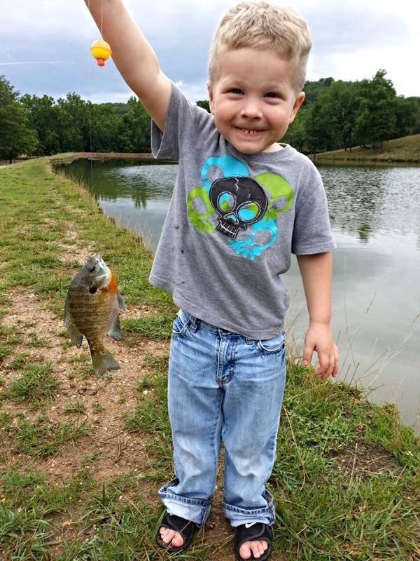 Kid Fishing at High Adventure Ranch